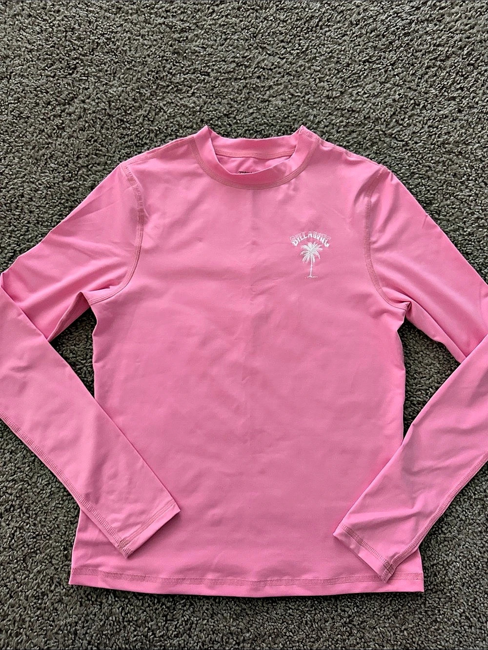 Billabong UV/UVB Protection Long Sleeve Rash Guard Pink Long Sleeve Rash Guard